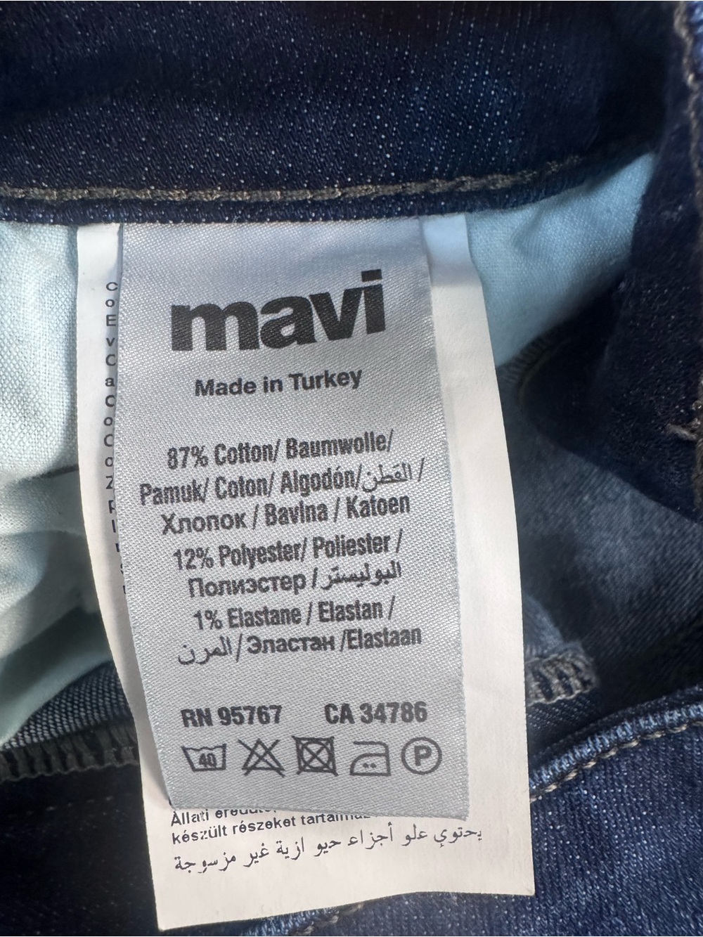 Mavi Matt Relaxed Straight Leg Jeans – Men’s 38x32 Dark Wash Stretch Denim - Picture 8 of 12